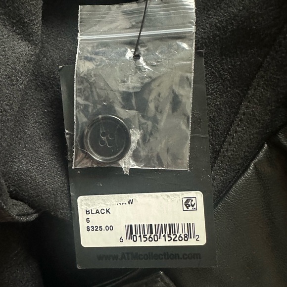 ATM Anthony Thomas Melillo Faux Leather Wrap Skirt - Picture 9 of 10